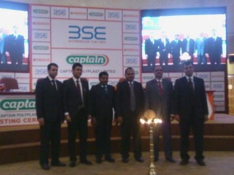 Our board members at listing ceremony at BSE
